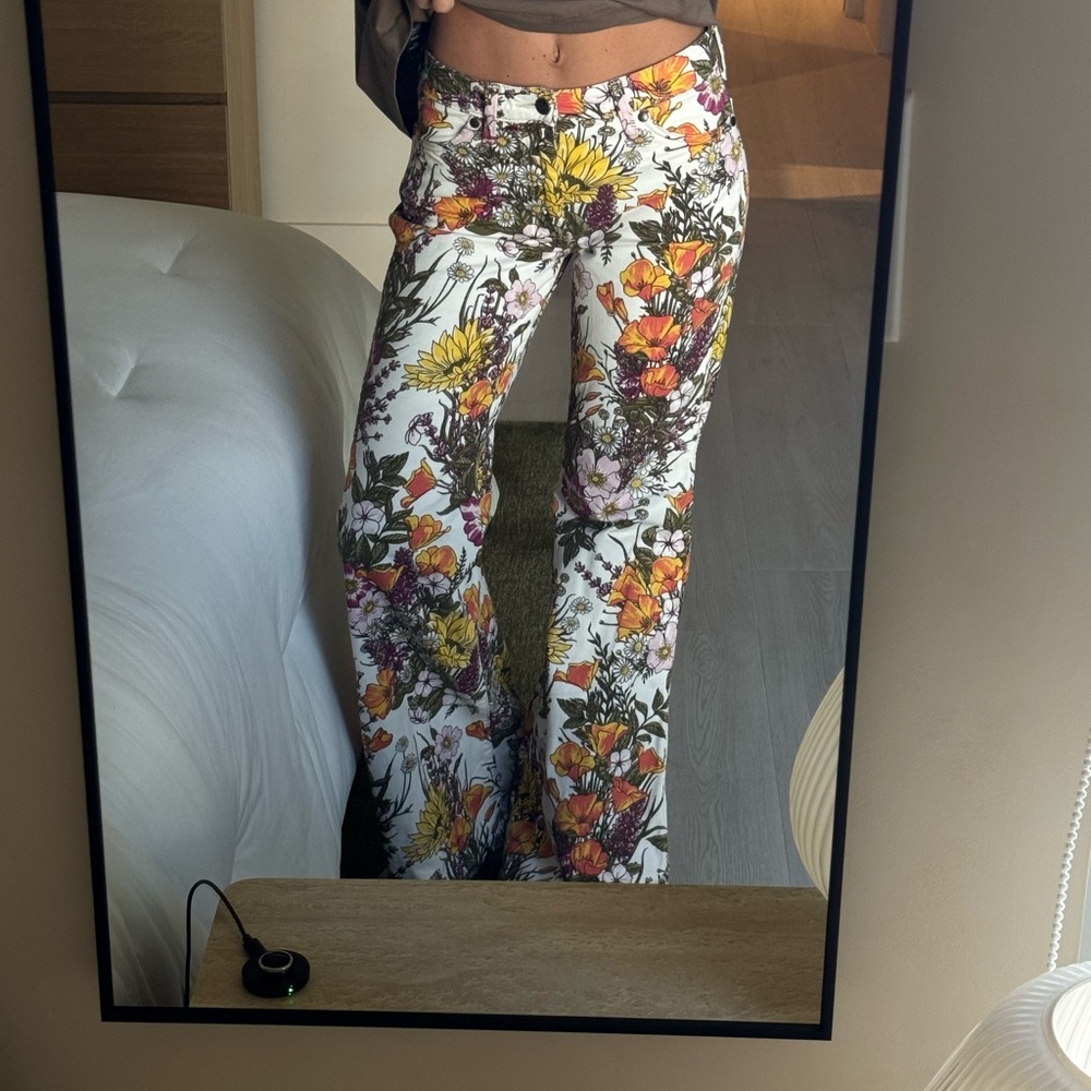 Wrangler Floral Wide-Leg Pants - Picture 2 of 4